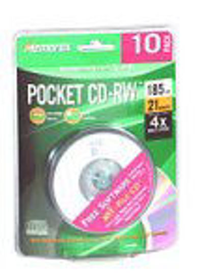 Picture of Memorex 185MB/21-Minute 3" Pocket CD-RW Media (10-Pack)