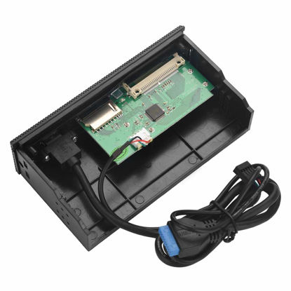 Picture of fosa PC Front Panel Internal Card Reader, Media Multi-Function Dashboard USB 3.0 Port Support M2 SD MS XD CF TF Card for Computer, Fits any 5.25" Computer Case Front Bay