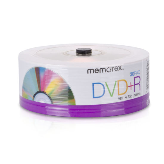 Picture of Memorex 32020030154 DVD+R 16x Eco Spindle Base, 30 Pack