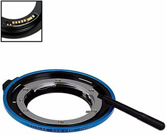 Picture of Fotodiox Pro Lens Mount Cine Adapter Compatible with Nikon Nikkor F Mount G-Type D/SLR Lens to Canon EOS (EF/EF-S) Mount DSLR Camera Body - with Aperture Control and Gen10 Focus Confirmation Chip