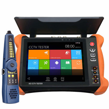 Picture of Rsrteng X9-MOVTADHS Full Features 4K CCTV Camera Tester 8-inch IPS Touch Screen Monitor 2048x1536 CCTV Tester with HDTVI HDCVI AHD SDI IP Camera Support DMM OPM VFL TDR Features POE WiFi H.265 HDMI