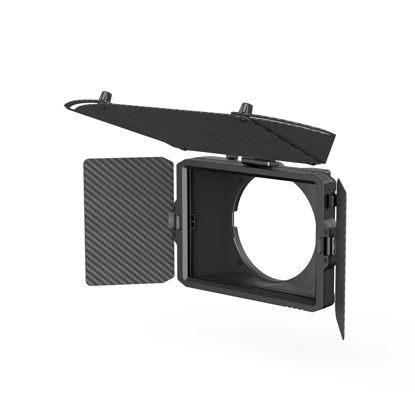 Picture of SMALLRIG Mini Matte Box Pro for Mirrorless DSLR Cameras, Come with 4 x 5.65 Filter Trays and 67mm/72mm/77mm/82mm-95mm Adapter Ring - 3680