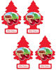 Picture of LITTLE TREES Car Air Freshener | Hanging Paper Tree for Home or Car | Wild Cherry | 4 Pack