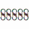 Picture of Nite Ize LSBM-07-5R7 S-Biner MicroLock Locking Keychain Carabiner, Spectrum,Spectrum, 5-Pack