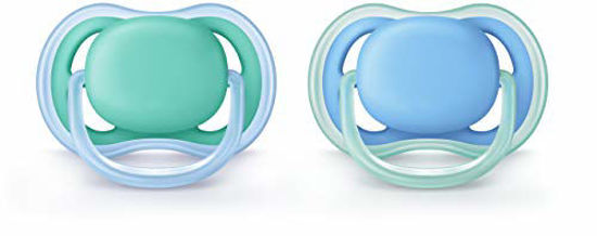 Picture of Philips Avent Ultra Air Pacifier, 6-18 Months, Blue/Green, 2 Pack, SCF244/22