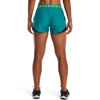 Picture of Under Armour womens Play Up 3.0 Shorts , (722) Coastal Teal / Black / Lime Surge , XX-Large