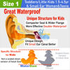 Picture of WaterDam Swimming Ear Plugs Great Waterproof Ultra Comfy Earplugs Prevent Swimmer's Ear (Size 1+1: Toddlers & ExtraSmall Ear Teens&Women(Clear Clear))