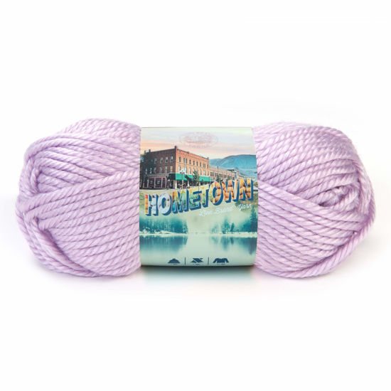 Picture of Lion Brand Yarn Hometown Yarn, Bulky Yarn, Yarn for Knitting and Crocheting, 1-Pack, Joliet Iris