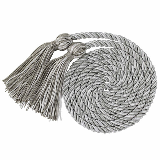 Picture of GraduationMall Graduation Honor Cord 68" SilverWhite