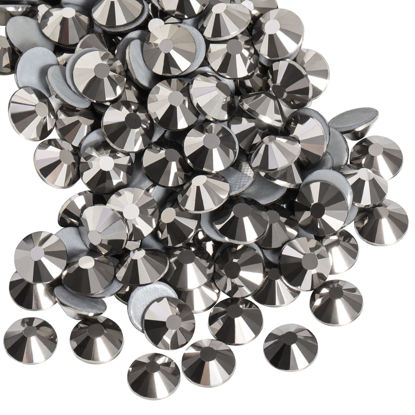 Picture of Beadsland Hotfix Rhinestones, 1440pcs Flatback Crystal Rhinestones for Crafts Clothes DIY Decoration,Hematite, SS12, 3.0-3.2mm