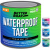 Picture of Gray Waterproof Tape for Leaks Thick Heavy Duty Water Proof Tape Sealing Marine Grade Outdoor Pools, Gutter, Underwater, Stop Leak Seal Tape Waterproof Repair Patch & Seal Sealant 15 Feet x 4 Inches