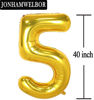 Picture of 50 Number Balloons Gold Big Giant Jumbo Number 50 Foil Mylar Balloons for 50th Birthday Party Supplies 50 Anniversary Events Decorations