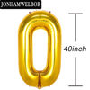 Picture of 50 Number Balloons Gold Big Giant Jumbo Number 50 Foil Mylar Balloons for 50th Birthday Party Supplies 50 Anniversary Events Decorations