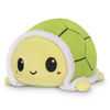 Picture of TeeTurtle - The Original Reversible Turtle Plushie - Strawberries + Flowers - Cute Sensory Fidget Stuffed Animals That Show Your Mood