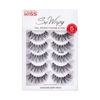 Picture of KISS So Wispy Fake Eyelashes Multipack #01, Easy-To-Apply Lightweight False Eyelashes, 100% Cruelty-Free Natural Human Hair, Reusable and Contact Lens Friendly, 5 Pairs