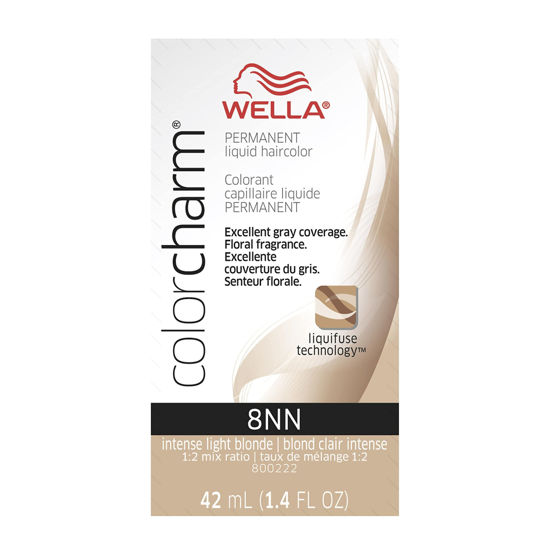 Picture of WELLA Color Charm Permanent Liquid Hair Color for Gray Coverage, 8NN Intense Light Blonde