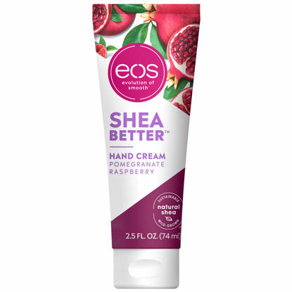 Picture of eos Shea Better Hand Cream - Pomegranate Raspberry, Natural Butter Lotion and Skin Care, 24 Hour Hydration with Shea Butter & Oil, 2.5 oz