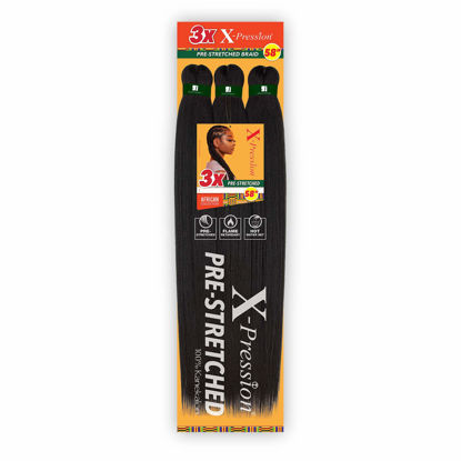 Picture of Sensationnel Braids XPRESSION 3X Pre-Stretched Braid 58" (5-pack, 30)