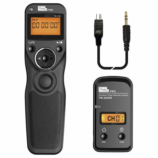 Picture of Pixel TW-283 DC2 Wireless Shutter Remote Release Control Intervalometer FSK 2.4GHz Compatible for Nikon Digital SLR Cameras D5000 D5100 D5200 D5300 D5500 D90 D7000 D7100 D7200