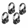 Picture of RP Accessories IR-2008B Infrared Wireless Headphones, 2-Channel Folding Universal Rear Entertainment System IR Headphone for Car TV and DVD Player Audio, Set of 4