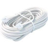 Picture of Bistras 25 Ft 4C Telephone Extension Cord Cable Line Wire, for Any Phone, Modem, Fax Machine, Answering Machine, Caller ID, White