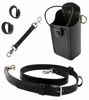 Picture of Firefighter Bundle- Anti-Sway Strap for Radio Strap, Radio Strap/Belt, Firefighter's Radio Holder, Black