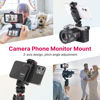 Picture of Phone Tripod Mount Holder for iPhone - ULANZI ST-06S Camera Hot Shoe Phone Mount 2 Cold Shoe Phone Holder Compatible for iPhone Android Sony Canon DJI Ronin S/SC Zhiyun Gimbals