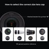 Picture of K&F Concept 58mm Lens Cap, 9-in-1 Center Pinch Lens Cover + Anti-Loss Keeper Leash + Microfiber Cleaning Cloth Kits Compatible with Nikon, Canon, Sony, Fujifilm Camera Lenses