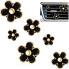 Picture of 6 Pcs Daisy Flower Air Vent Clip Air Conditioning Outlet Clip Car Air Freshener Clip Charm Car Inter Decor Accessories (Black,2.5 cm, 3 cm, 3.3 cm)