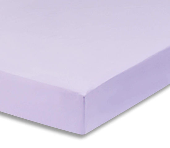 Picture of Everyday Kids Fitted Crib Sheet, 100% Soft Breathable Microfiber Baby Sheet, Fits Standard Size Crib Mattress 28in x 52in, Purple Nursery Sheet