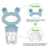 Picture of Haakaa Baby Fruit Food Feeder Pacifier | Breastmilk Popsicle Molds for Teething | Silicone Feeder and Teether for Baby Teething Relief & Infant Safely Self Feeding, BPA Free (Sky Blue)