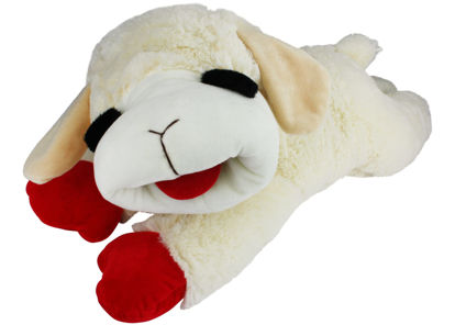 Picture of Multipet's Officially Licensed Lamb Chop Jumbo White Plush Dog Toy, 24-Inch