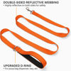 Picture of Joytale Double-Sided Reflective Dog Leash, 6 FT/5 FT/4 FT, Padded Handle Nylon Dogs Leashes for Small & Medium Dogs Walking, Orange, 6FT