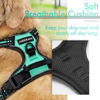 Picture of rabbitgoo Dog Harness, No-Pull Pet Harness with 2 Leash Clips, Adjustable Soft Padded Dog Vest, Reflective No-Choke Pet Oxford Vest with Easy Control Handle for Medium Dogs, Turquoise, M