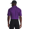 Picture of Under Armour Men's Tech Golf Polo , (522) Galaxy Purple / / Pitch Gray , Small