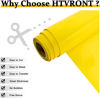 Picture of HTVRONT Yellow HTV Vinyl Rolls Heat Transfer Vinyl - 12" x 15ft Yellow HTV Vinyl for Shirts, Yellow Iron on Vinyl for Cricut & Cameo - Easy to Cut & Weed for Heat Vinyl Design (Yellow)