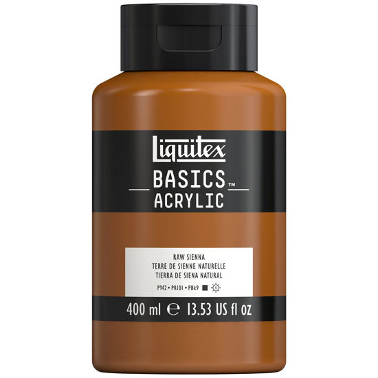 Picture of Liquitex BASICS Acrylic Paint, 400ml (13.5-oz) Bottle, Raw Sienna