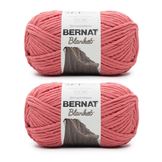 Picture of Bernat Blanket Terracotta Rose Yarn - 2 Pack of 300g/10.5oz - Polyester - 6 Super Bulky - 220 Yards - Knitting/Crochet