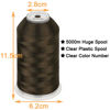 Picture of New brothread - Single Huge Spool 5000M Each Polyester Embroidery Machine Thread 40WT for Commercial and Domestic Machines - Olive Drab (Janome Color)