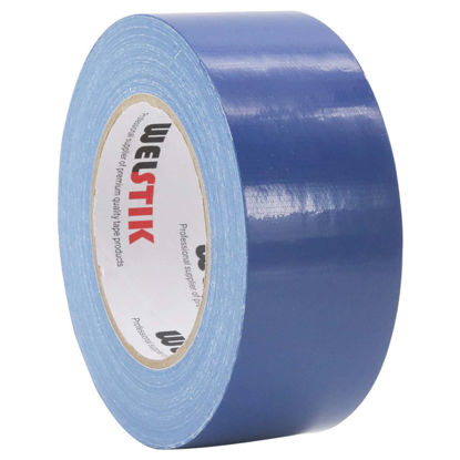 Picture of WELSTIK Professional Grade Duct Tape, Waterproof Duct Cloth Fabric,Duct Tape for Photographers,Repairs, DIY, Crafts, Indoor Outdoor Use (2 Inch X 45 Yards, Blue)