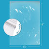 Picture of GPI PACK Of 100 13" x 18" CLEAR PLASTIC RECLOSABLE ZIP BAGS - Bulk 2 mil Thick Strong & Durable Poly Baggies With Resealable Zip Top Lock For Travel, Storage, Packaging & Shipping.