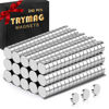 Picture of TRYMAG Small Magnets, 240Pcs 4x2MM Mini Magnets Neodymium Magnets, Tiny Round Fridge Magnets Small Strong Rare Earth Magnets for Fridge, Whiteboard, Billboard, Hobbies, Dry Erase Board