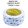 Picture of Double Sided Tape 2in x 16.5ft, Mounting Tape Heavy Duty, Removeable PE Foam Tape Strips, Strong Adhesive Tape Waterproof Free Damage for Paint Wall Picture Hanging Poster