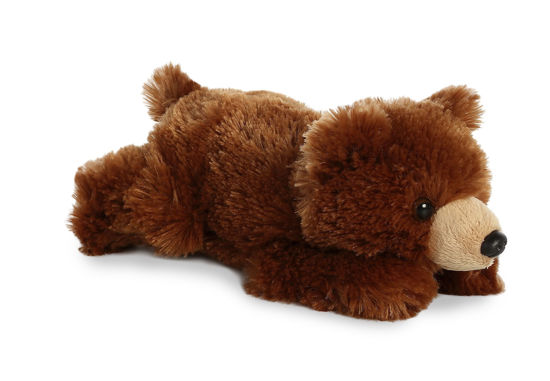 Picture of Aurora® Adorable Mini Flopsie™ Grizzly Bear Stuffed Animal - Playful Ease - Timeless Companions - Brown 8 Inches