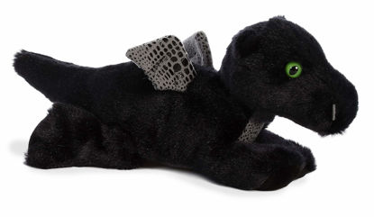 Picture of Aurora® Adorable Mini Flopsie™ Midnight Dragon™ Stuffed Animal - Playful Ease - Timeless Companions - Black 8 Inches