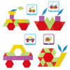 Picture of LOVESTOWN 209 PCS Wooden Pattern Blocks, Geometric Shapes Blocks Pattern Blocks with Cards Tangram Puzzles for Kids Educational Tangram Toys