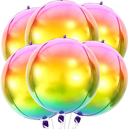 KatchOn, Big Multicolor Disco Ball Balloons - 22 Inch, Pack of 9 | 4D Disco  Balloons for Disco Party Decorations | New Years Balloons 2024, Disco
