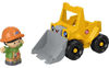 Picture of Little People Toddler Construction Toy Bulldozer Vehicle & Worker Figure for Pretend Play Ages 1+ Years