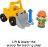 Picture of Little People Toddler Construction Toy Bulldozer Vehicle & Worker Figure for Pretend Play Ages 1+ Years