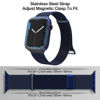 Picture of EPULY Compatible with Apple Watch Band 42mm 44mm 45mm 49mm 38mm 40mm 41mm,Stainless Steel Mesh Loop Magnetic Clasp for iWatch Bands Ultra Series 8 SE 7 6 5 4 3 2 1 Women Men-49mm/45mm/44mm/42mm Blue